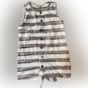Me & Henry Striped Romper - 0-3mo